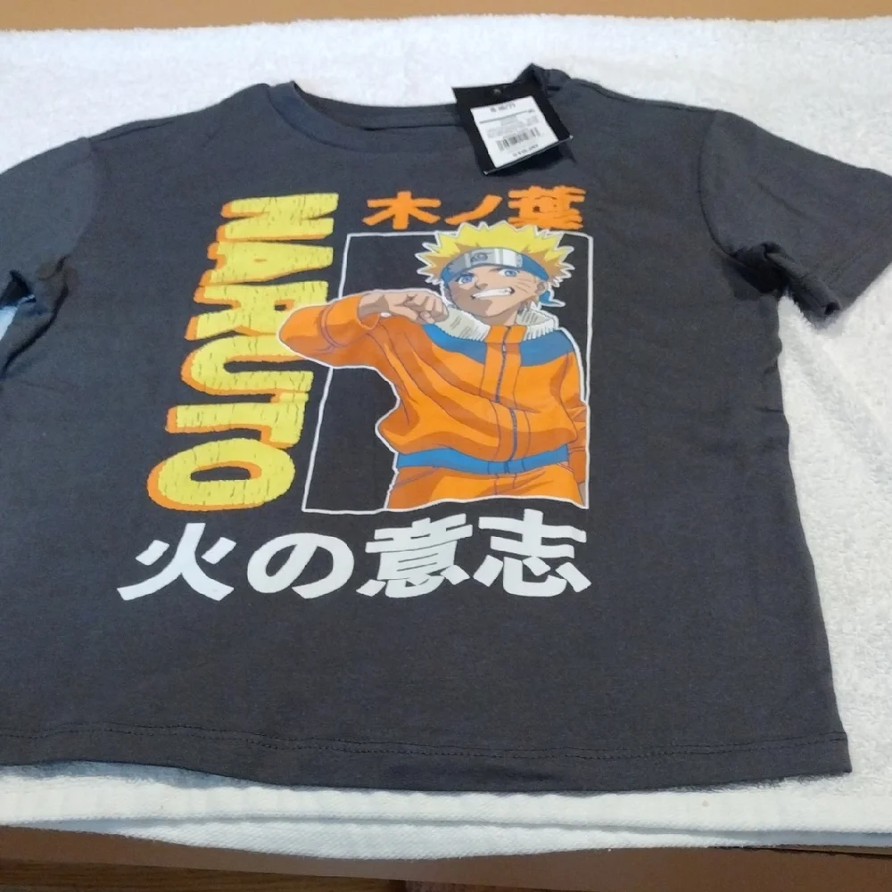 Naruto Gray and Orange Anime Tee - Picture 1 of 5